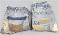 2 Pairs of Hippy Jeans Levi Strauss
