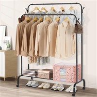 E9730  HONEIER Clothing Rack with Shelves