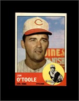 1963 Topps #70 Jim O'Toole EX to EX-MT+