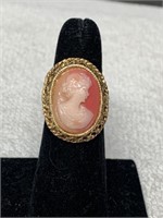 VINTAGE CAMEO RING  SIZE 7