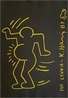 Keith Haring US Mixed Media Tony Shafrazi COA