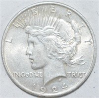 COIN - 1924 SILVER PEACE DOLLAR