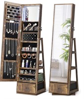 Nicetree 360? Swivel Jewelry Cabinet with Lights,