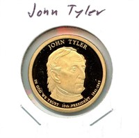 John Tyler Presidential Dollar Proof