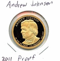 Andrew Johnson Presidential Dollar Proof