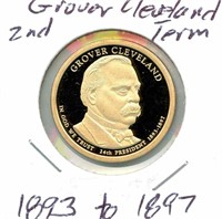 Grover Cleveland Presidential Dollar Proof - 2nd