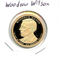 Woodrow Wilson Presidential Dollar Proof
