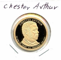 Chester Arthur Presidential Dollar Proof
