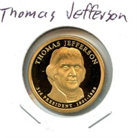 Thomas Jefferson Presidential Dollar Proof