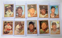 1962 Topps Baseball Card Lot of 10