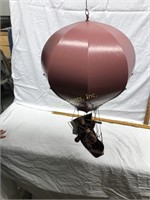 Hanging Metal Hot Air Balloon Art