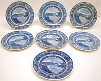 (7) B&O SCAMMELL'S LAMBERTON CENTENARY TEA PLATES