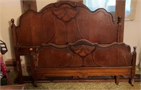 Antique ornate bed