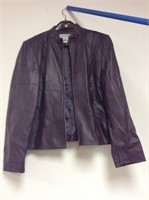 Ladies leather Pendleton purple zip jacket size M