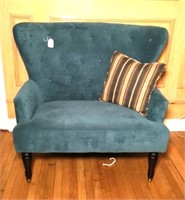 Micro Suede High Back Love Seat