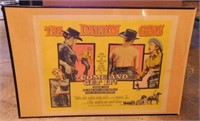 1956 & 1957 theater lobby framed movie posters: