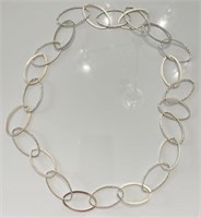 MOCILI HAND MADE HAMMERED STERLING SILVER NECKLACE
