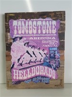 Tombstone AZ Poster on Wood 25.5in X 20in