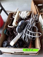 BOX OF EXTENSION CORDS- POWER BARS