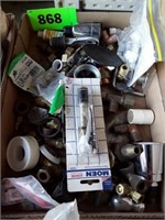 MISC. PLUMBING LOT- FITTING- TAPE- NOZZLES