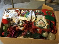 3 boxes of Christmas & seasonal decorations