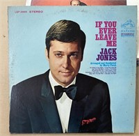 VINTAGE RECORD ALBUM  JACK JONES IF YOU EVER LEAVE