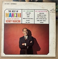VINTAGE RECORD ALBUM  HENRY MANCINI THE BEST OF MA