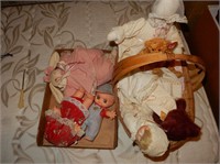 Porcelain Doll and Misc Dolls