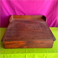 Antique Dove Tailed Writing Desk, Travel Box
