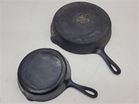 Griswold Skillet  & #5 unmarked Cast Iron