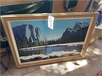 Original acrylic on canvas, "View of Yosemite"