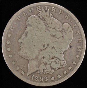 1893-S MORGAN DOLLAR VG