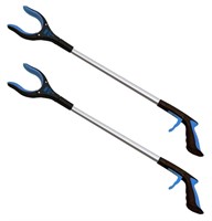 2-Pack 32" Blue Grabber Reacher With Rotating Head