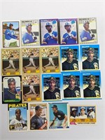 1980's Rookie Card Lot 19 Cards Bonds,Griffey,etc