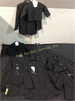 Black tuxedo jackets, no tails, children's, (10),