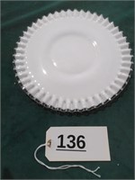 Silvercrest Milk Glass Serving Plate