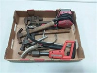 assortment of hand tools