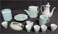 Group of Asian ceramics, tea set. etc. Box lot