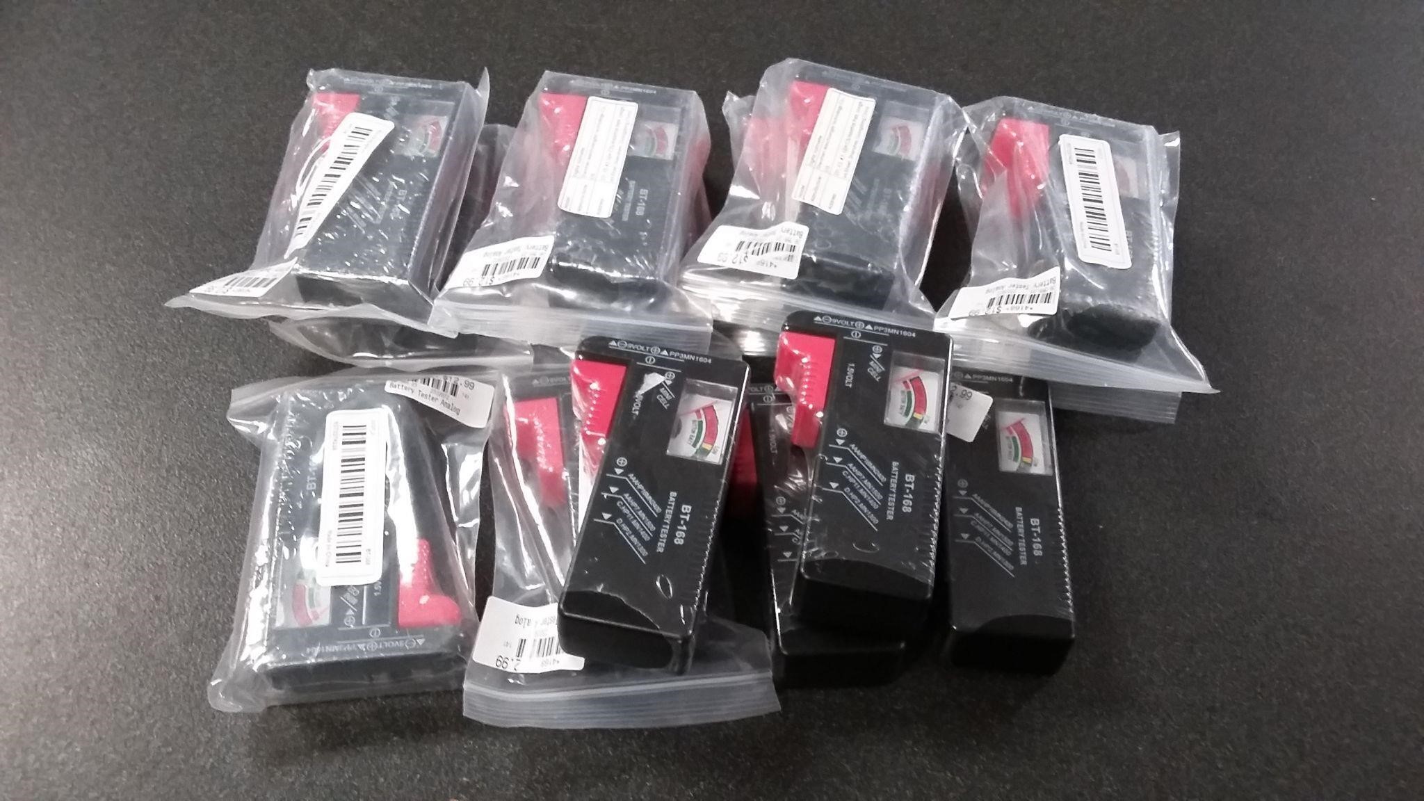 Lot of 14 New Battery Tester Analog