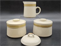 6 Pc. Vintage 2 Sugar Bowls, Creamer & Extra Lid.