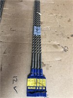 4- Irwin 3/8 sds plus 16” hammer bits