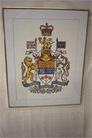 CANADIAN COAT OF ARMS PRINT - 29"H X 23"W