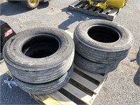 (4) Used ST225/75R15 Radial Tires