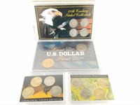 MISC. LOT OF DOLLAR COINS, NICKELS AND MORE