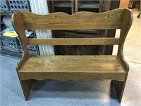 Very Cute Wood Bench - Very Nice- Solid