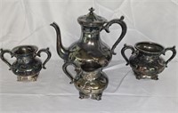 4 pc Victor Silver Co Silverplated Serving Pcs