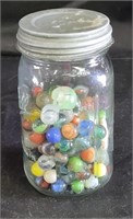 Jar of Vintage Marbles