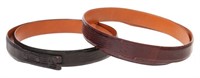 (2) GENTS REWARDS LIZARD LEATHER RANGER BELTS