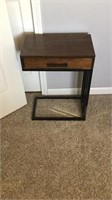 Metal Wood End Table