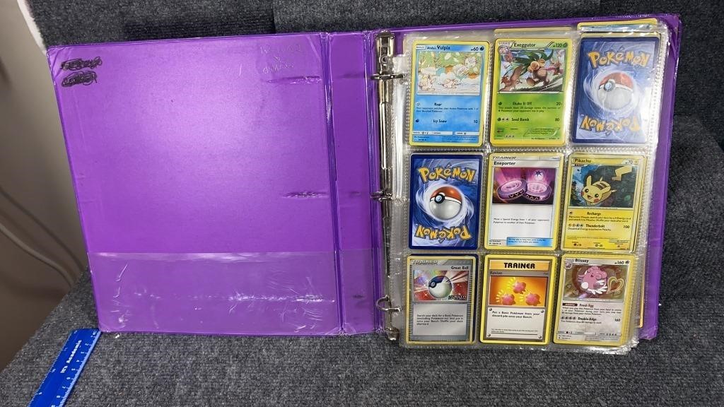 Pokemon Card Binder with Rares, commons and holos